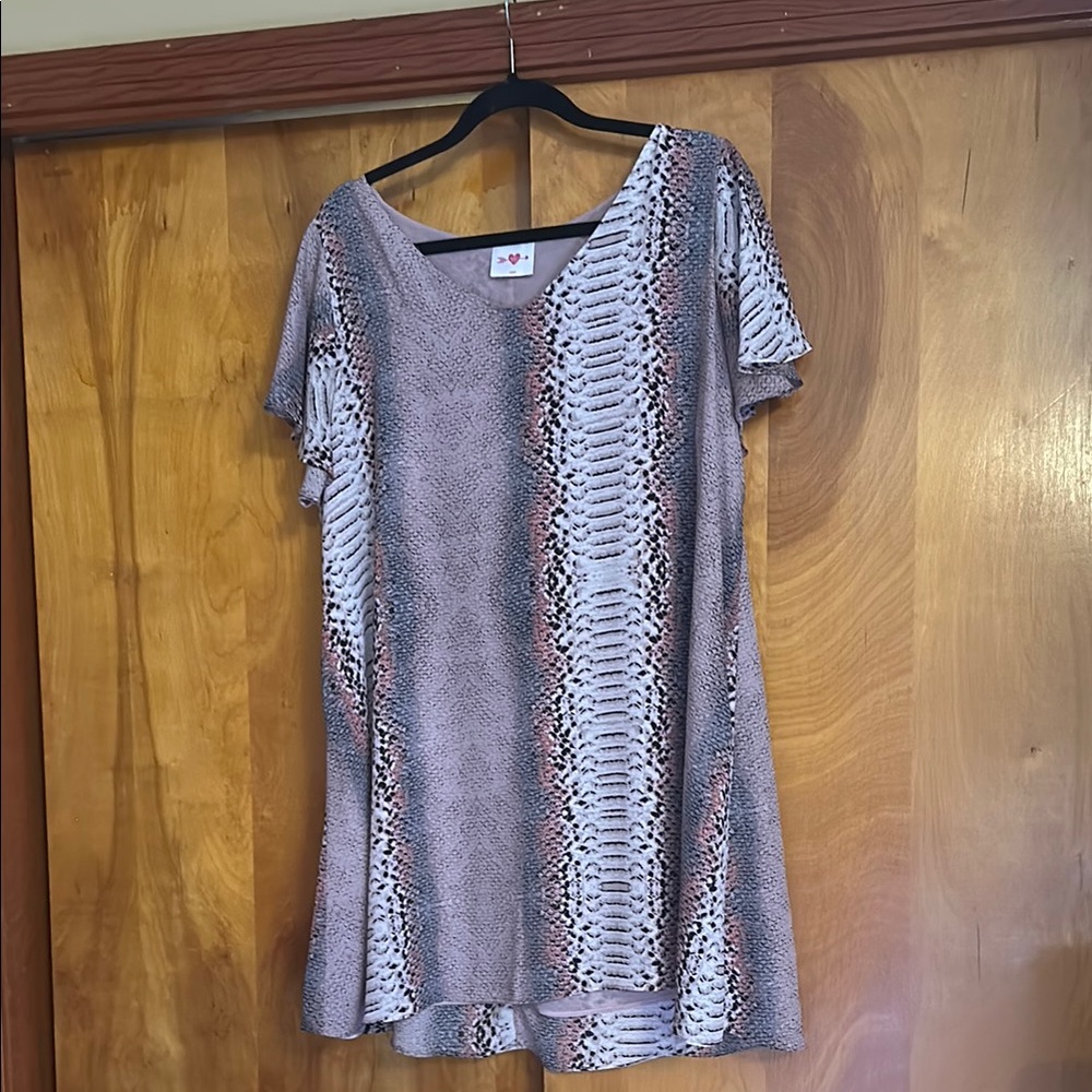 Buddylove Women's Snake Print dress large